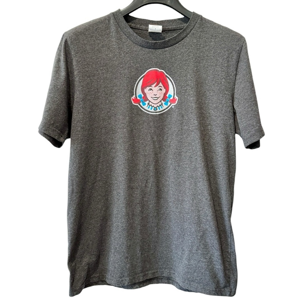 Wendy’s Employee Barco Uniforms Charcoal Gray T-shirt, Size M